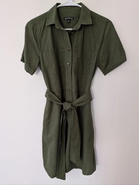 Mercantile JCrew Short Sleeve Belted Shirt Dress ~ Sz 2